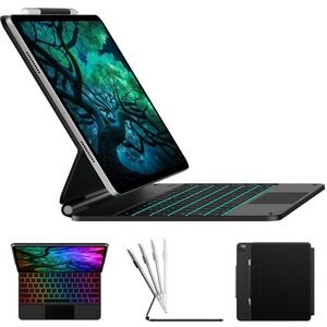 typecase Edge‎ iPad Air 13 & Pro 12.9 Keyboard Case 11-Color Backlight Trackpad